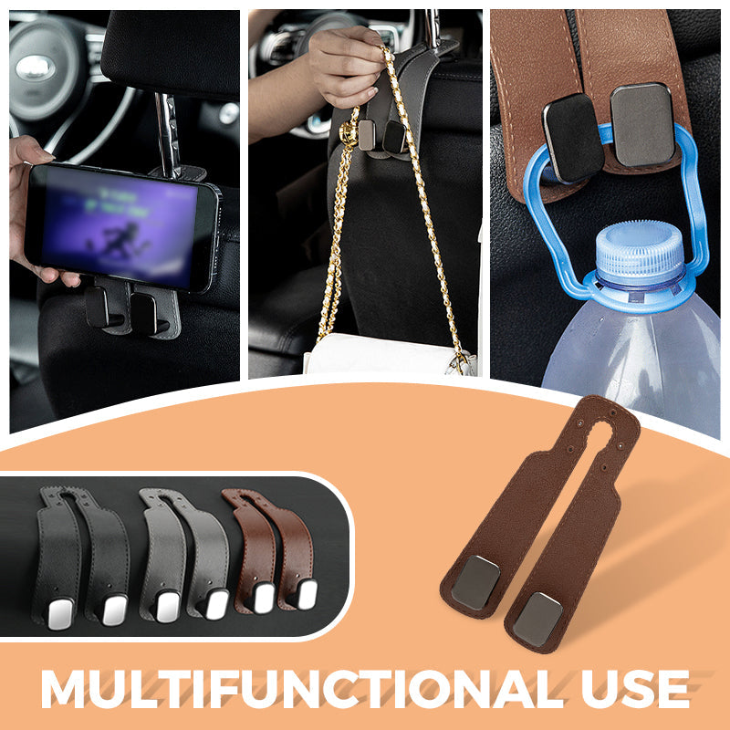 🥳2026 HOT SALE🥳💞50K+ SOLD!🚗🧺 50% OFF! Car Headrest Hook Organizer – Holds bags & groceries. No rolling around, keeps seats tidy. Easy clip-on. 👛✨