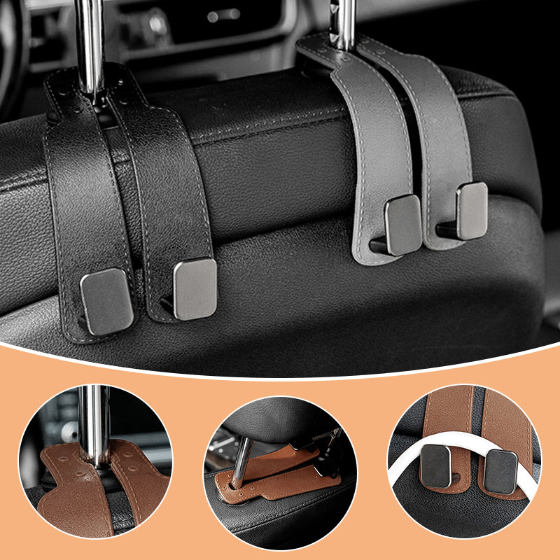 🥳2026 HOT SALE🥳💞50K+ SOLD!🚗🧺 50% OFF! Car Headrest Hook Organizer – Holds bags & groceries. No rolling around, keeps seats tidy. Easy clip-on. 👛✨