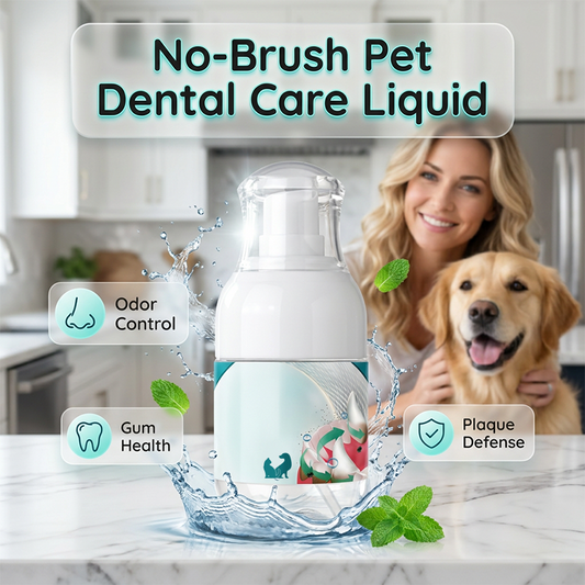 🥳2026 HOT SALE🥳💞50K+ SOLD!🐾💧 50% OFF! No‑Brush Pet Dental Care Liquid – Just add to water, no brushing needed. Targets plaque & tartar, freshens breath. Stress‑free oral care for your furry friend! 🦷✨