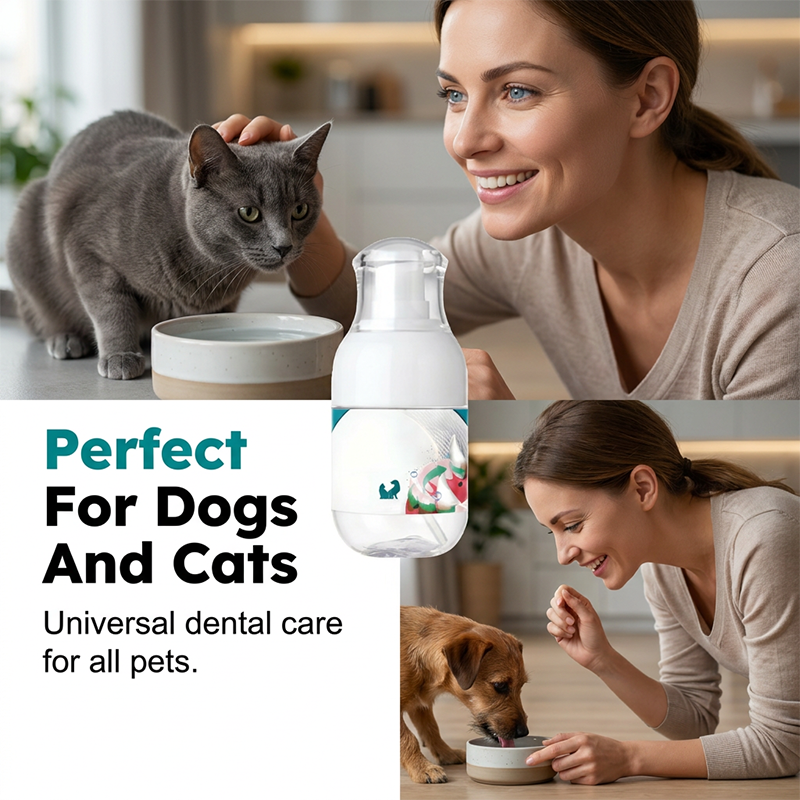 🥳2026 HOT SALE🥳💞50K+ SOLD!🐾💧 50% OFF! No‑Brush Pet Dental Care Liquid – Just add to water, no brushing needed. Targets plaque & tartar, freshens breath. Stress‑free oral care for your furry friend! 🦷✨