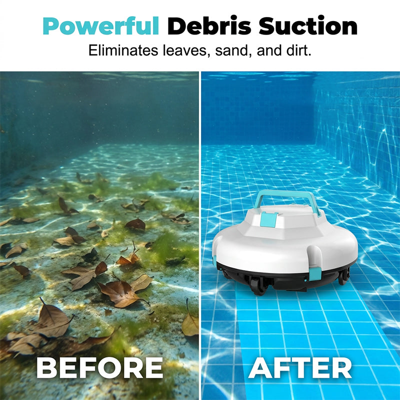 🥳2026 HOT SALE🥳💞50K+ SOLD!🔋🏊 50% OFF! Pool Robot Cleaner – No cords, no tangles. Covers every corner. Just press & relax. Your pool’s new best friend. 🌟💧