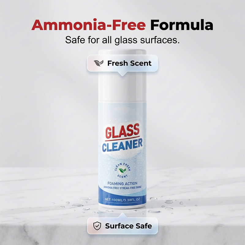 🥳2026 HOT SALE🥳💞50K+ SOLD!🪟✨ 50% OFF! Foaming Glass Cleaner – Streak‑free, no ammonia. Clings to glass, wipes clean. Crystal clear mirrors & windows. 🧼💨