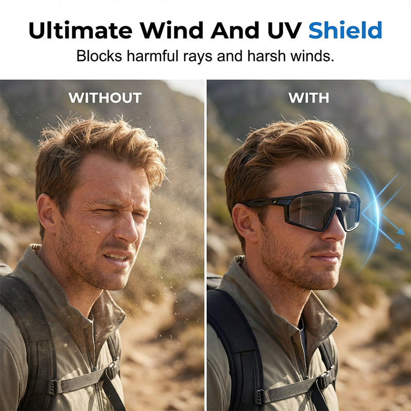 🥳2026 HOT SALE🥳💞50K+ SOLD!🚴🛡️ 50% OFF! UV400 Photochromic Glasses – Clear to tinted, perfect for cycling & driving. Ergonomic fit, all‑day comfort. 🚵‍♂️💨