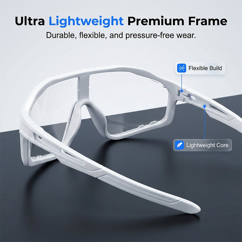 🥳2026 HOT SALE🥳💞50K+ SOLD!🚴🛡️ 50% OFF! UV400 Photochromic Glasses – Clear to tinted, perfect for cycling & driving. Ergonomic fit, all‑day comfort. 🚵‍♂️💨