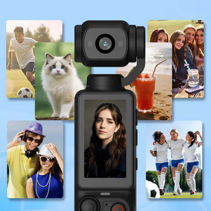 🥳2026 HOT SALE🥳💞50K+ SOLD!📹🛡️ 50% OFF! Pocket Gimbal Cam – Shake‑free footage, wide‑angle lens. No more blurry memories. 🎞️💯