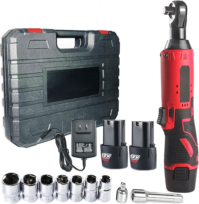 🥳2026 HOT SALE🥳💞50K+ SOLD! 🔧🚗 50% OFF! Wireless Electric Ratchet Wrench – compact & cordless, fits narrow spaces where hand tools can't. 2 batteries, power indicator & forward/reverse toggle. DIY made easy! 🔋💪