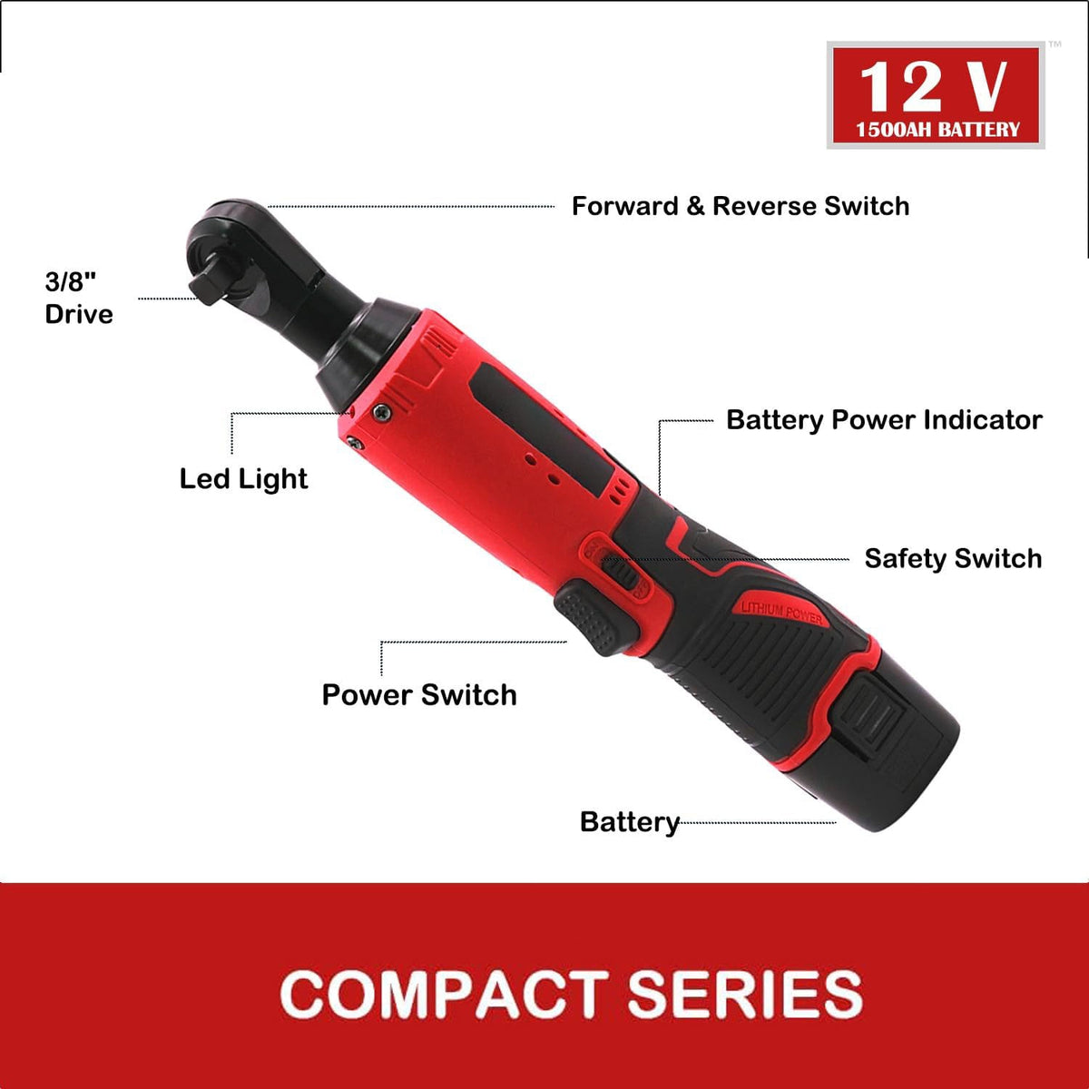 🥳2026 HOT SALE🥳💞50K+ SOLD! 🔧🚗 50% OFF! Wireless Electric Ratchet Wrench – compact & cordless, fits narrow spaces where hand tools can't. 2 batteries, power indicator & forward/reverse toggle. DIY made easy! 🔋💪