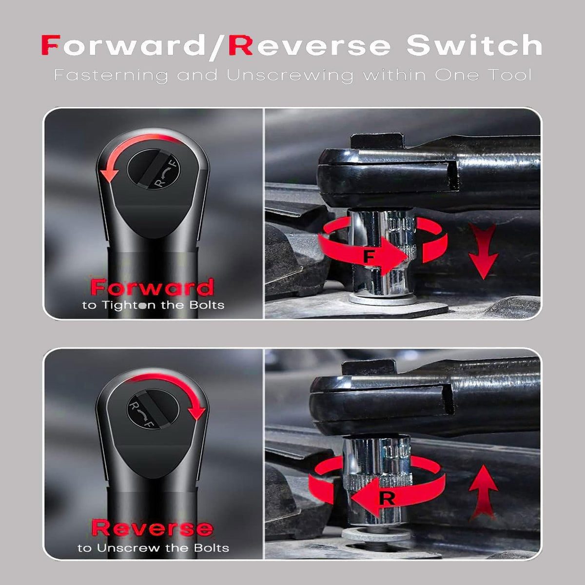 🥳2026 HOT SALE🥳💞50K+ SOLD! 🔧🚗 50% OFF! Wireless Electric Ratchet Wrench – compact & cordless, fits narrow spaces where hand tools can't. 2 batteries, power indicator & forward/reverse toggle. DIY made easy! 🔋💪