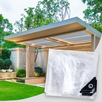 🥳2026 HOT SALE🥳💞50K+ SOLD!🛡️🌧️ 50% OFF! Heavy Duty Clear Tarp – 14 Mil thick, weatherproof & tear‑resistant. Protects garden & outdoor gear. ☔✨