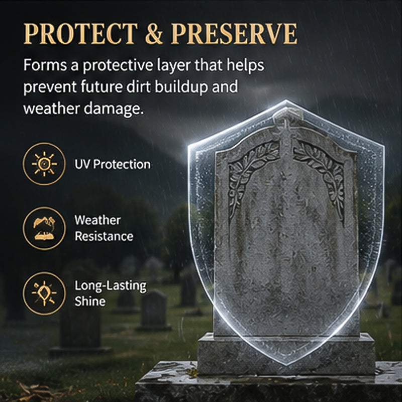 🥳2026 HOT SALE🥳💞50K+ SOLD!🏛️💚 50% OFF! Tombstone Cleaner & Polish – Gentle deep clean, leaves protective shield. Streak‑free, pH‑neutral. For lasting remembrance. 🕊️✨