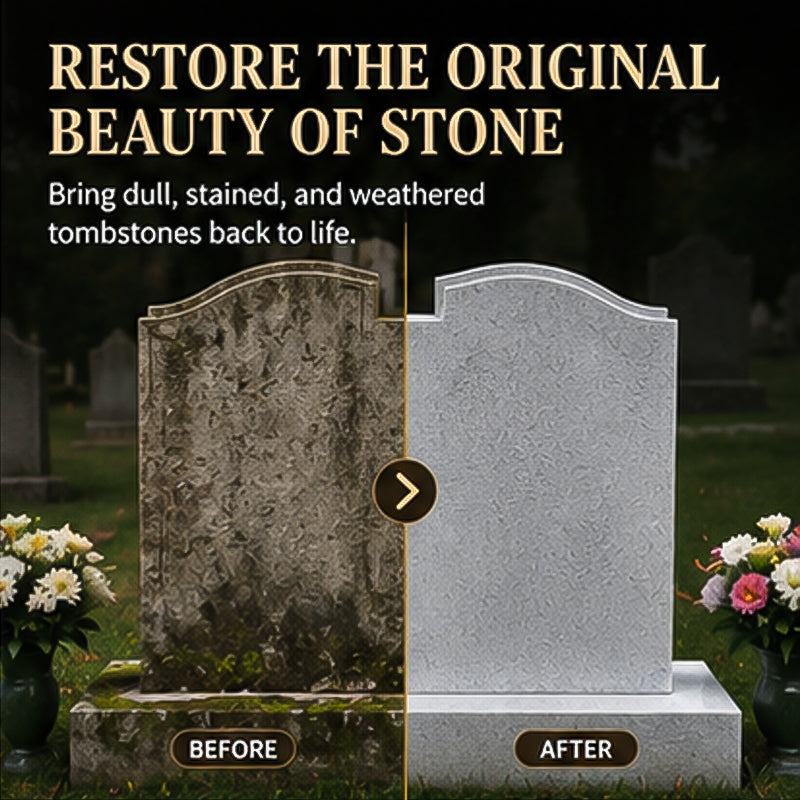 🥳2026 HOT SALE🥳💞50K+ SOLD!🏛️💚 50% OFF! Tombstone Cleaner & Polish – Gentle deep clean, leaves protective shield. Streak‑free, pH‑neutral. For lasting remembrance. 🕊️✨