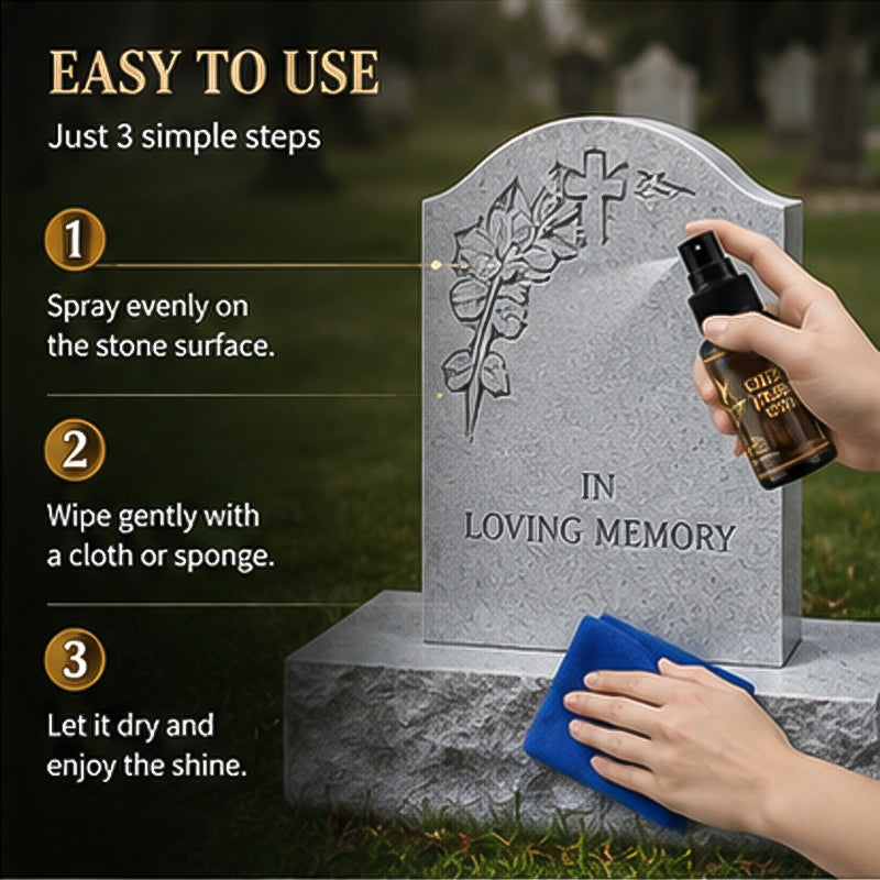 🥳2026 HOT SALE🥳💞50K+ SOLD!🏛️💚 50% OFF! Tombstone Cleaner & Polish – Gentle deep clean, leaves protective shield. Streak‑free, pH‑neutral. For lasting remembrance. 🕊️✨