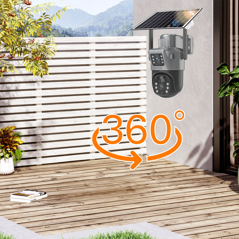 🥳2026 HOT SALE🥳💞50K+ SOLD!☀️📹 50% OFF! Smart Solar Dual-Lens Security Camera – 360° view, solar powered, 2‑way talk. No wires, total peace. 🛡️✨
