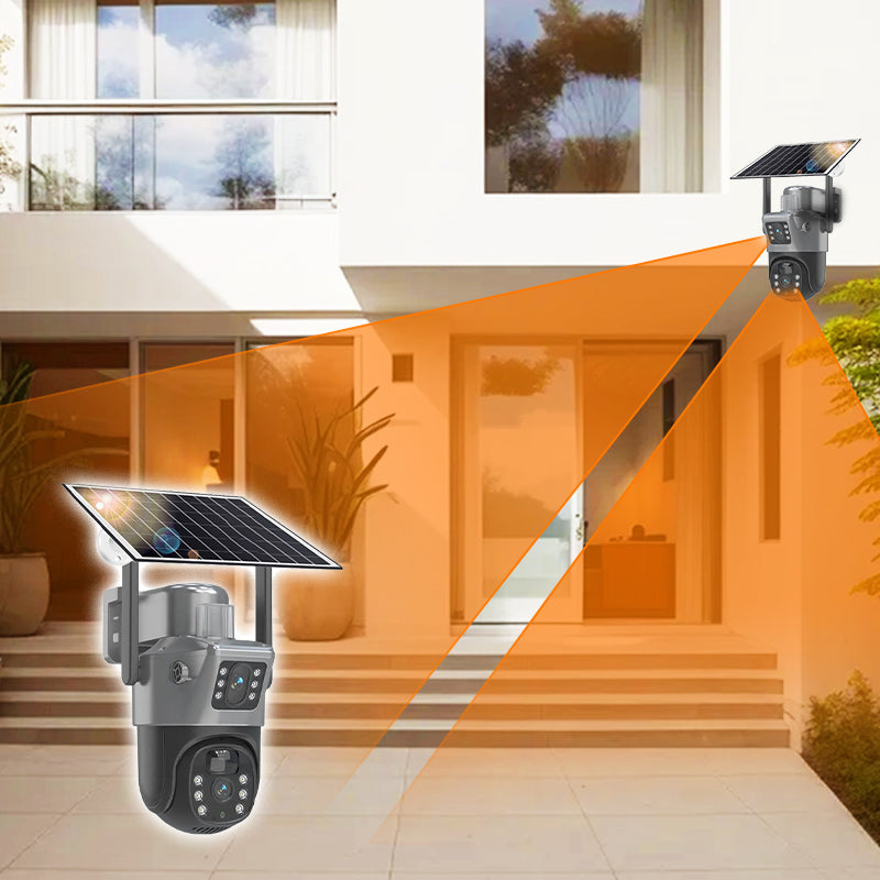 🥳2026 HOT SALE🥳💞50K+ SOLD!☀️📹 50% OFF! Smart Solar Dual-Lens Security Camera – 360° view, solar powered, 2‑way talk. No wires, total peace. 🛡️✨