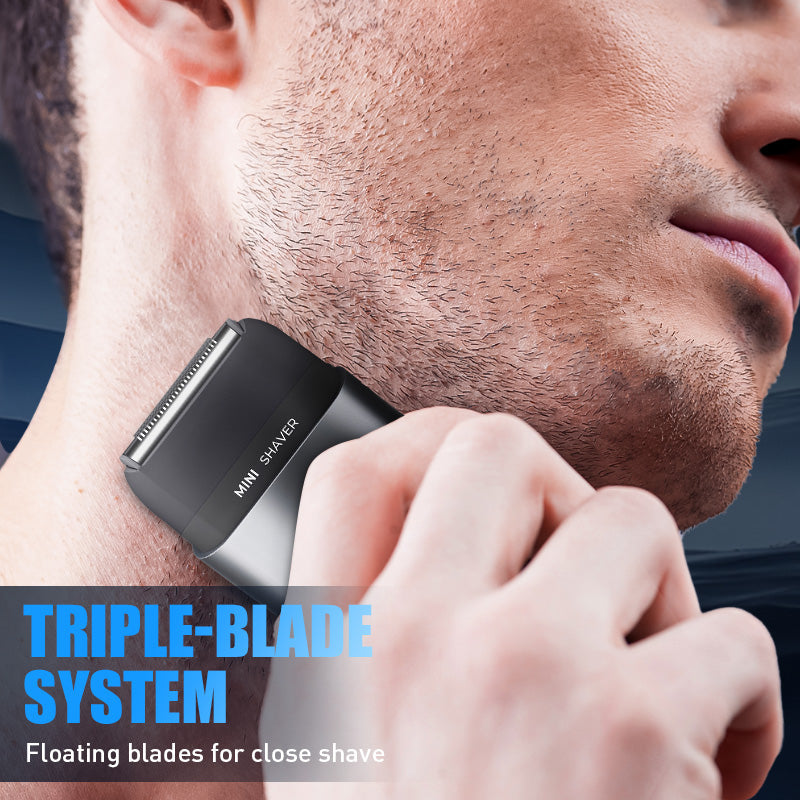 🥳2026 HOT SALE🥳💞50K+ SOLD!🔌🔋 50% OFF! Mini Electric Shaver – 7500RPM, IPX7 wet/dry, 100min runtime. Travel lock, USB‑C fast charge. 🪒💨