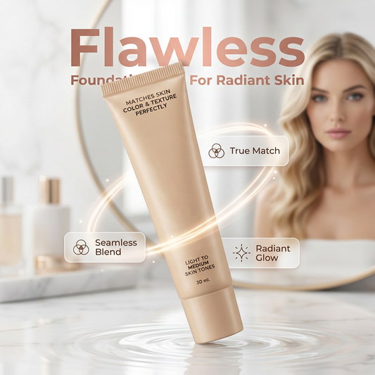 🥳2026 HOT SALE🥳💞50K+ SOLD!✨🫧 50% OFF! Flawless Finish Foundation – Blends perfectly, no cake, no crease. SPF15, hyaluronic acid + niacinamide. 🌸💄