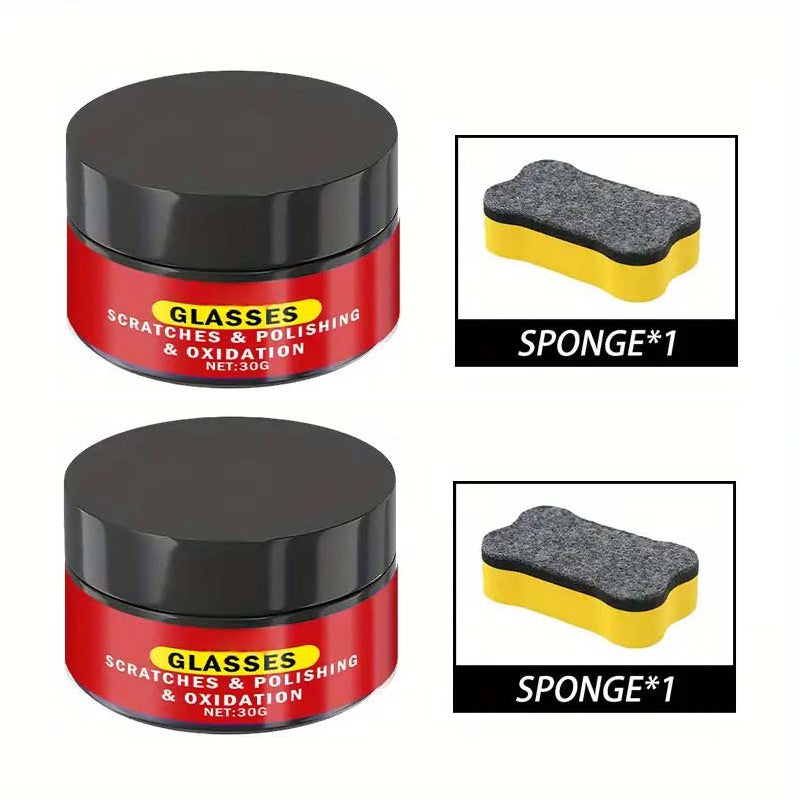 🥳2026 HOT SALE🥳💞50K+ SOLD!🤖🔧 50% OFF! Glass Polishing Compound – Instant clarity, no deep scratches. Safe for eyeglasses & mirrors. DIY repair made simple. 🛡️✅