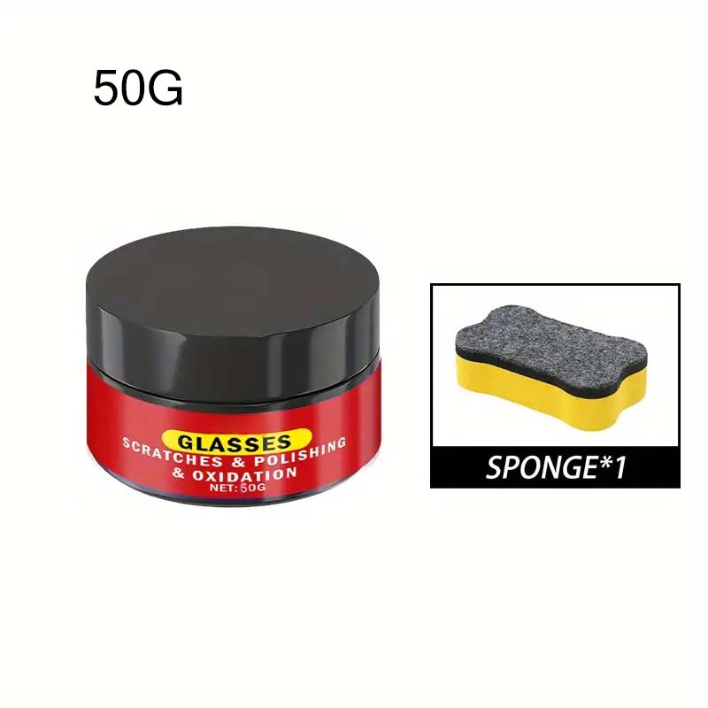 🥳2026 HOT SALE🥳💞50K+ SOLD!🤖🔧 50% OFF! Glass Polishing Compound – Instant clarity, no deep scratches. Safe for eyeglasses & mirrors. DIY repair made simple. 🛡️✅