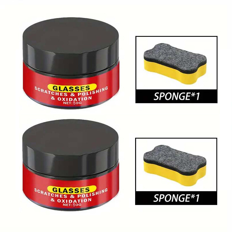 🥳2026 HOT SALE🥳💞50K+ SOLD!🤖🔧 50% OFF! Glass Polishing Compound – Instant clarity, no deep scratches. Safe for eyeglasses & mirrors. DIY repair made simple. 🛡️✅