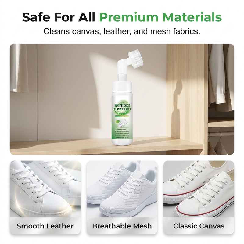 🥳2026 HOT SALE🥳💞50K+ SOLD!👟✨ 50% OFF! Water‑Free Shoe Cleaner Foam – Deep micro‑bubbles lift dirt & restore whiteness. No water, no rinsing – just brush & go! 🧼💨