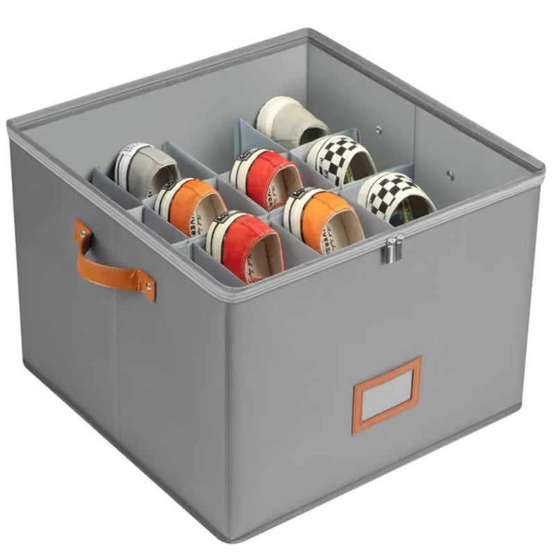 🥳2026 HOT SALE🥳💞50K+ SOLD!👟📦 50% OFF! Foldable Shoe Organizer – Large capacity, clear top & dustproof. Folds flat when not in use – maximise your closet space! ✨🛡️