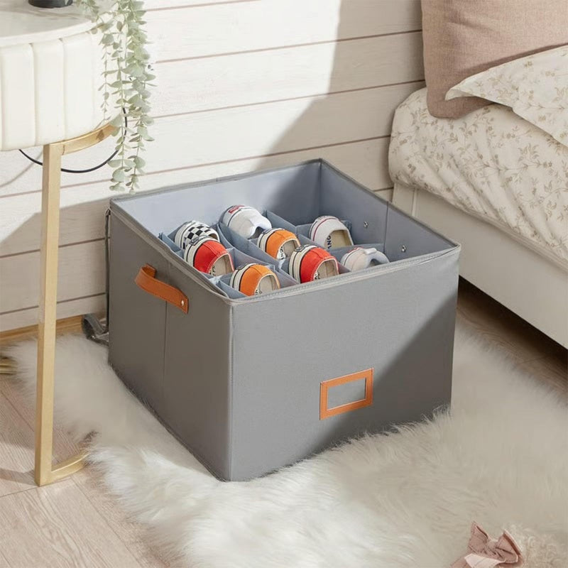 🥳2026 HOT SALE🥳💞50K+ SOLD!👟📦 50% OFF! Foldable Shoe Organizer – Large capacity, clear top & dustproof. Folds flat when not in use – maximise your closet space! ✨🛡️