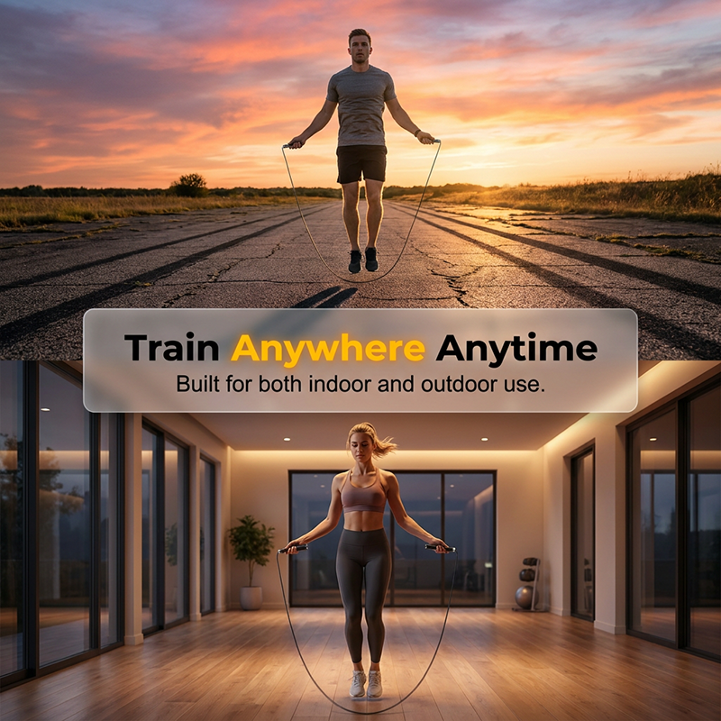 🥳2026 HOT SALE🥳💞50K+ SOLD! 📱🏃 50% OFF! Smart Bluetooth Counting Jump Rope – HD backlit display, real-time tracking, app coaching, tangle-free steel bearings. Anti-slip grip for smooth workouts! 🛡️💪