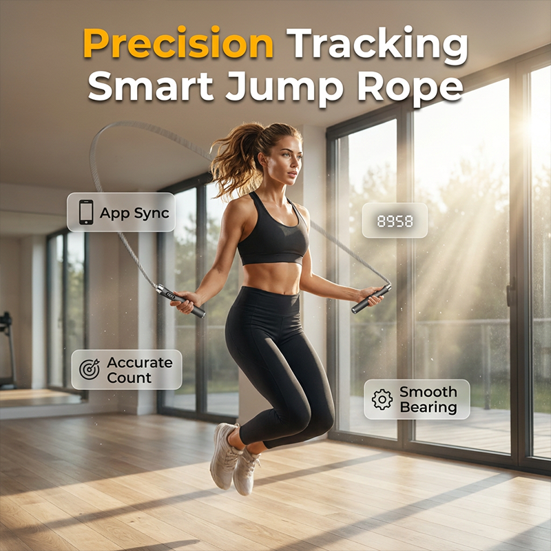 🥳2026 HOT SALE🥳💞50K+ SOLD! 📱🏃 50% OFF! Smart Bluetooth Counting Jump Rope – HD backlit display, real-time tracking, app coaching, tangle-free steel bearings. Anti-slip grip for smooth workouts! 🛡️💪