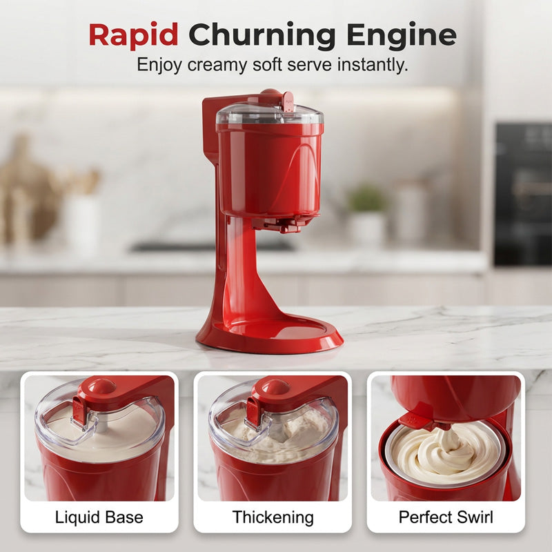 🥳2026 HOT SALE🥳💞50K+ SOLD!🍦🕹️ 50% OFF! Automatic Ice Cream Machine – 15‑min quick churn, 1.0L capacity. One‑touch dispensing. Homemade soft serve! 🍨✨