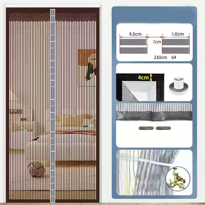 🥳2026 HOT SALE🥳💞50K+ SOLD!🧲🐾 50% OFF! Heavy-Duty Magnetic Screen Door – Self‑sealing, pet‑proof mesh, wind‑resistant. No drilling, fresh air in, bugs out! 🌬️✨
