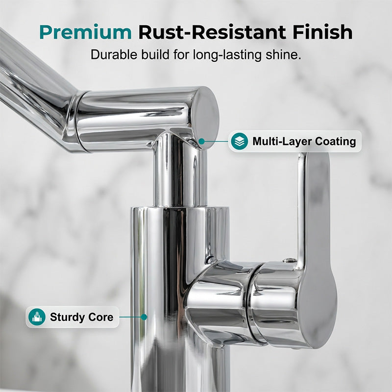 🥳2026 HOT SALE🥳💞50K+ SOLD!🚰✨ 50% OFF! 1080° Rotating Mechanical Arm Faucet – Wash hair in sink easily, no splash. Dual flow modes. Rust‑proof & modern. 🛡️💦
