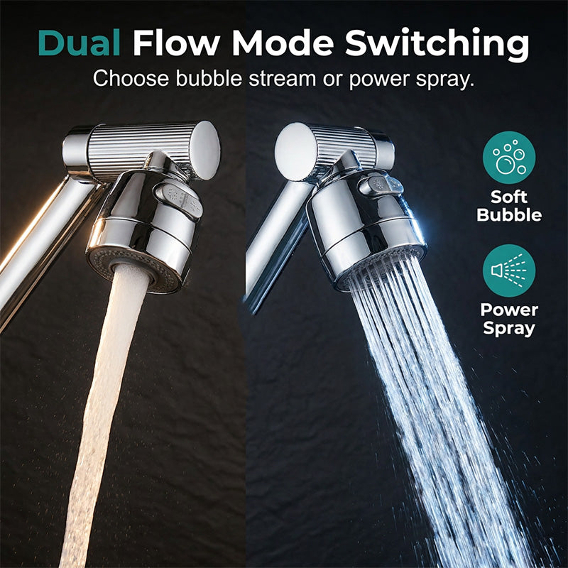 🥳2026 HOT SALE🥳💞50K+ SOLD!🚰✨ 50% OFF! 1080° Rotating Mechanical Arm Faucet – Wash hair in sink easily, no splash. Dual flow modes. Rust‑proof & modern. 🛡️💦