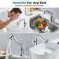 🥳2026 HOT SALE🥳💞50K+ SOLD!🚰✨ 50% OFF! 1080° Rotating Mechanical Arm Faucet – Wash hair in sink easily, no splash. Dual flow modes. Rust‑proof & modern. 🛡️💦