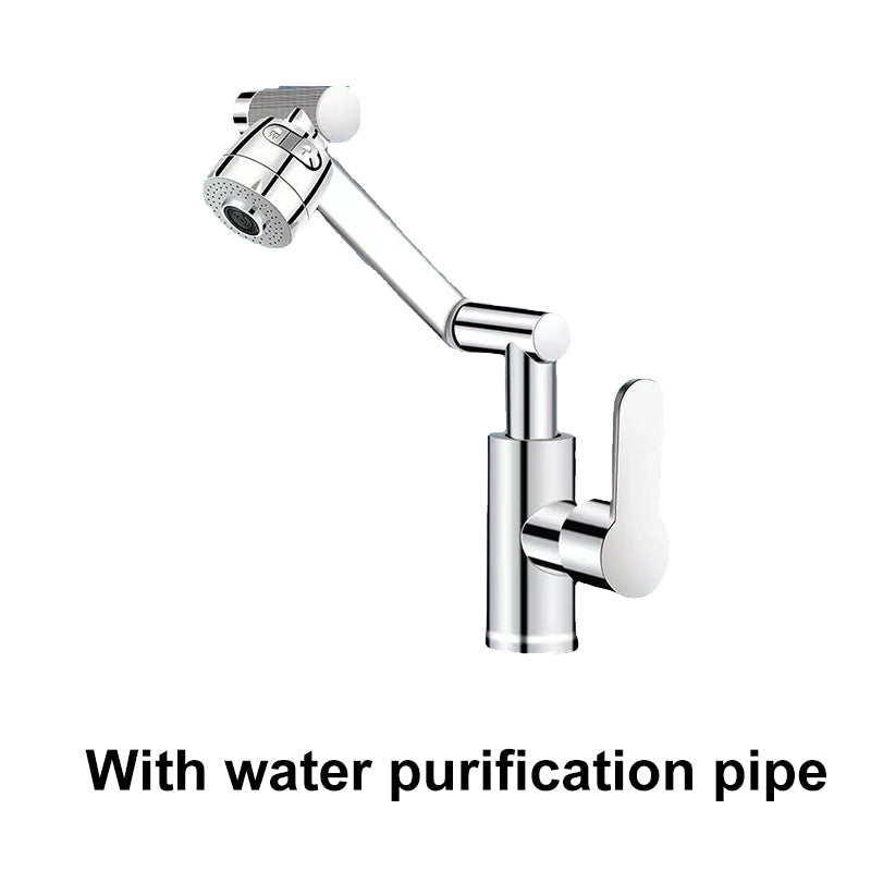 🥳2026 HOT SALE🥳💞50K+ SOLD!🚰✨ 50% OFF! 1080° Rotating Mechanical Arm Faucet – Wash hair in sink easily, no splash. Dual flow modes. Rust‑proof & modern. 🛡️💦