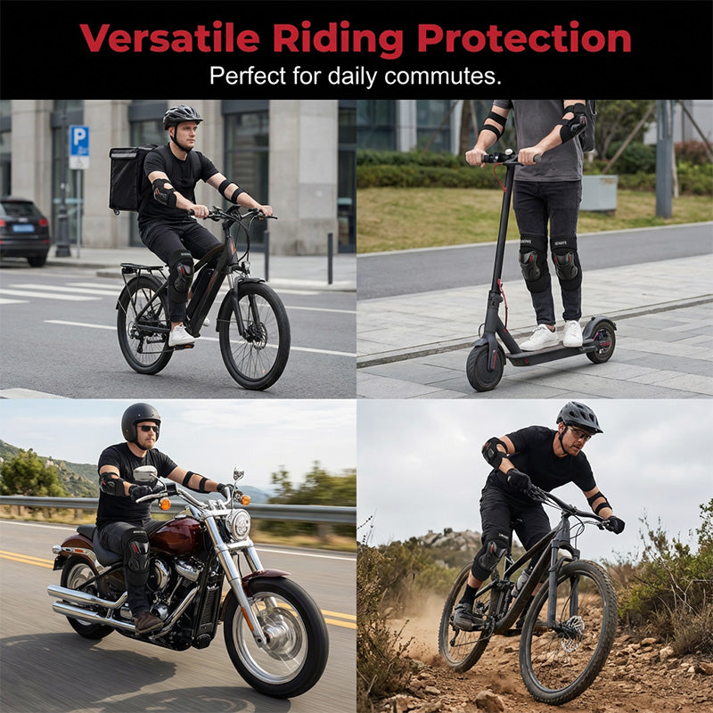 🥳2026 HOT SALE🥳💞50K+ SOLD!🛡️💪 50% OFF! Motorcycle Knee & Elbow Protector Set – Impact‑resistant shell, breathable padding. Adjustable straps, full mobility. Ride safe, land safer! 🏍️✨