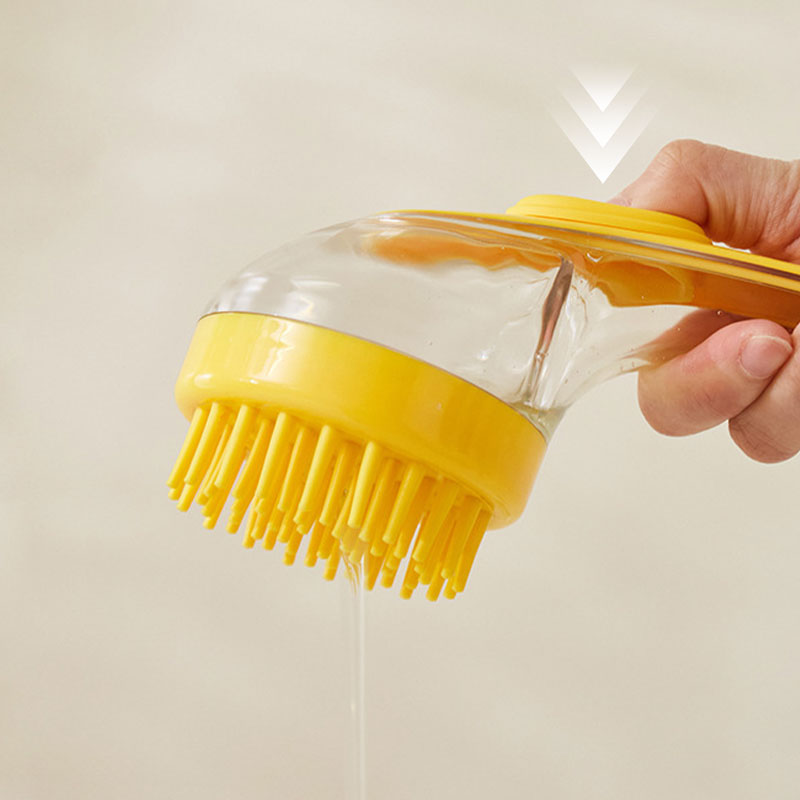 🥳2026 HOT SALE🥳💞50K+ SOLD!🛁🐾 50% OFF! All‑in‑One Bath Brush – Built‑in shampoo dispenser, 2‑sided bristles. Gentle scrubbing, easy clean. Stress‑free bath time for you & your pet! 💧✨