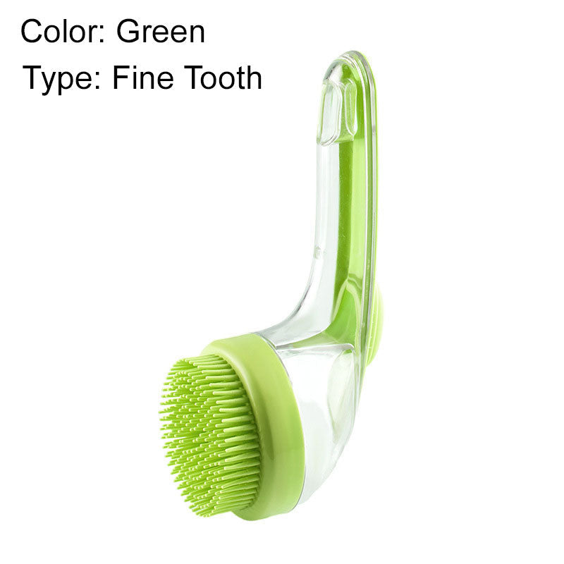 🥳2026 HOT SALE🥳💞50K+ SOLD!🛁🐾 50% OFF! All‑in‑One Bath Brush – Built‑in shampoo dispenser, 2‑sided bristles. Gentle scrubbing, easy clean. Stress‑free bath time for you & your pet! 💧✨