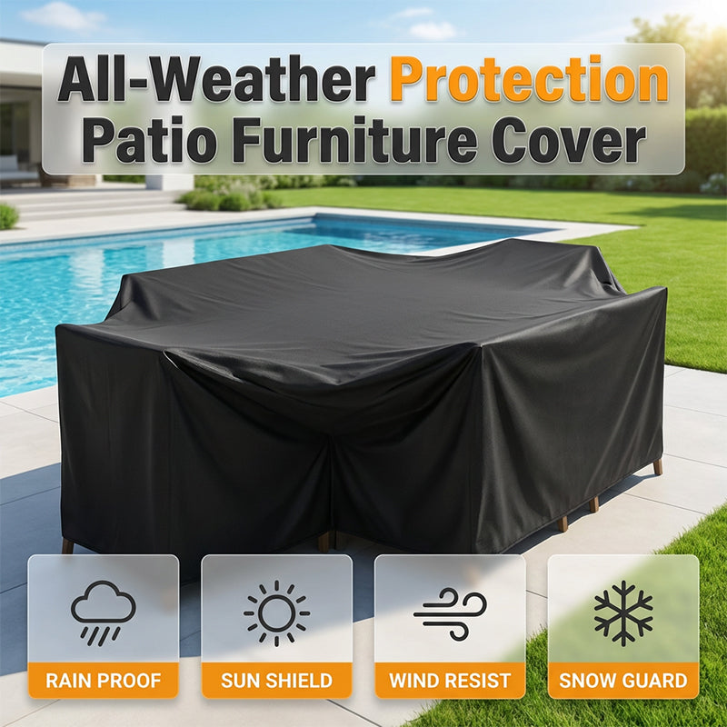 🥳2026 HOT SALE🥳💞50K+ SOLD! ☀️🛡️ 50% OFF! Outdoor Waterproof Furniture Cover – 210D Oxford fabric, UV‑resistant & windproof. Keeps patio sets, garden furniture & cushions protected from rain, sun & dust! 🪑✨