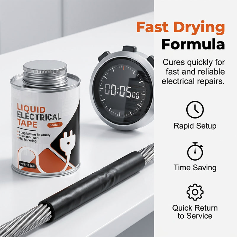 🥳2026 HOT SALE🥳💞50K+ SOLD!🔧⚡ 50% OFF! Liquid Electrical Sealant – Brush‑on, waterproof, flexible. Ideal for tight spots & repairs. A workshop essential. 🌟🧴
