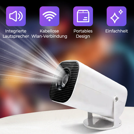 🥳2026 HOT SALE🥳💞50K+ SOLD!🎬💨50% OFF! 1080P WiFi Projector – Wireless mirroring, built‑in stereo. Great for movies, games & family time. A cozy home cinema. 🛋️🎞️