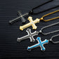 🥳2026 HOT SALE🥳💞50K+ SOLD!✝️⛪ 50% OFF! Men's Lord's Prayer Cross Necklace – Titanium steel, rust‑proof. Entire prayer engraved. A meaningful symbol of faith. 🛡️✨