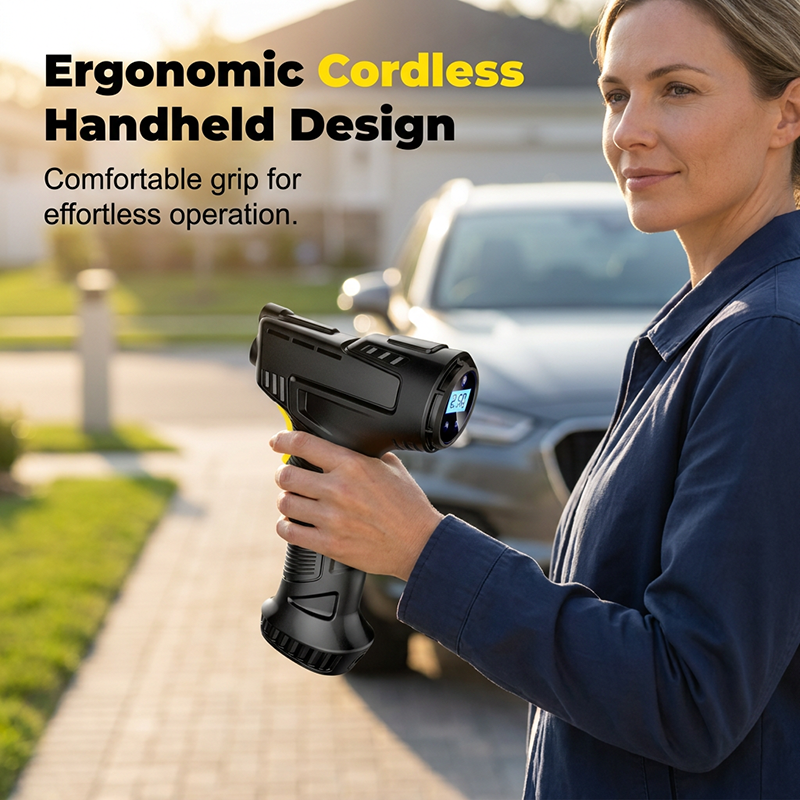 🥳2026 HOT SALE🥳💞50K+ SOLD!📟🔧 50% OFF! Cordless Air Compressor – Smart digital display, set & forget. Ergonomic pistol grip. No more flat tire worries. 🚘🌬️