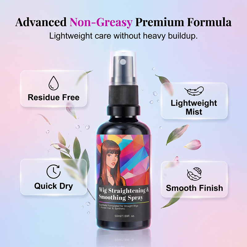 🥳2026 HOT SALE🥳💞50K+ SOLD! 🕊️💖LAST DAY – 50% OFF! Wig Straightening & Smoothing Spray – Instantly detangles, tames frizz. Silky, sleek & manageable. ✨💇‍♀️