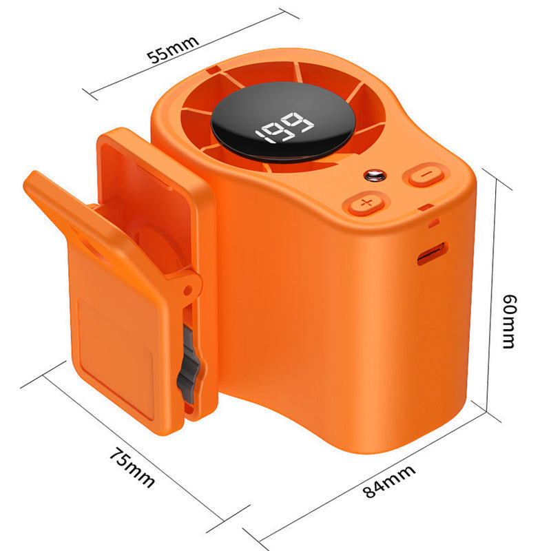 🥳2026 HOT SALE🥳💞50K+ SOLD!🧊💨 50% OFF! Hands‑Free Cooling Fan – LED display, 199 speeds. Car vent or desktop, USB rechargeable. Stay cool anywhere. 🚗✨