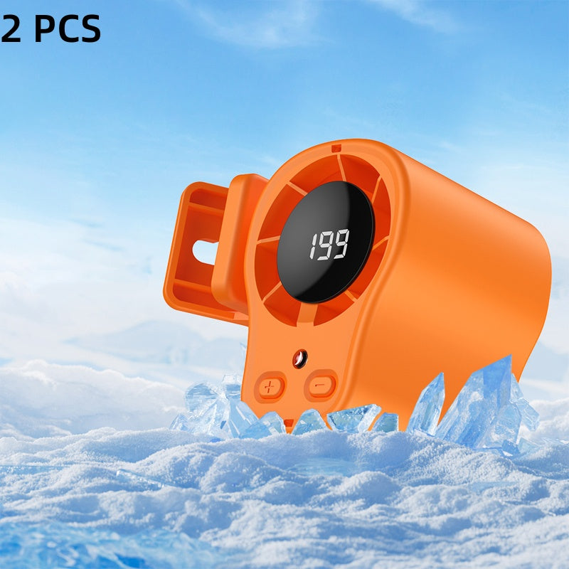 🥳2026 HOT SALE🥳💞50K+ SOLD!🧊💨 50% OFF! Hands‑Free Cooling Fan – LED display, 199 speeds. Car vent or desktop, USB rechargeable. Stay cool anywhere. 🚗✨
