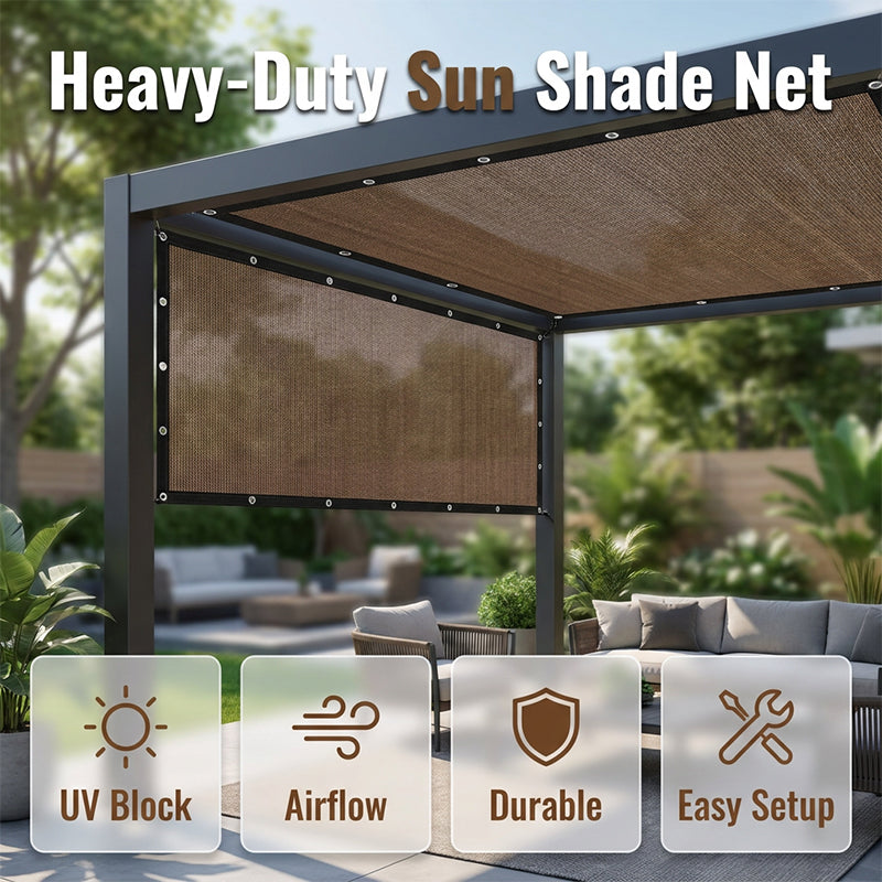 🥳2026 HOT SALE🥳💞50K+ SOLD!🌿☀️ 50% OFF! UV‑Protection Sunshade Net – Breathable woven polyethylene, blocks harmful rays. Cools patios & gardens instantly. Reinforced edges – built to last! 🛡️✨