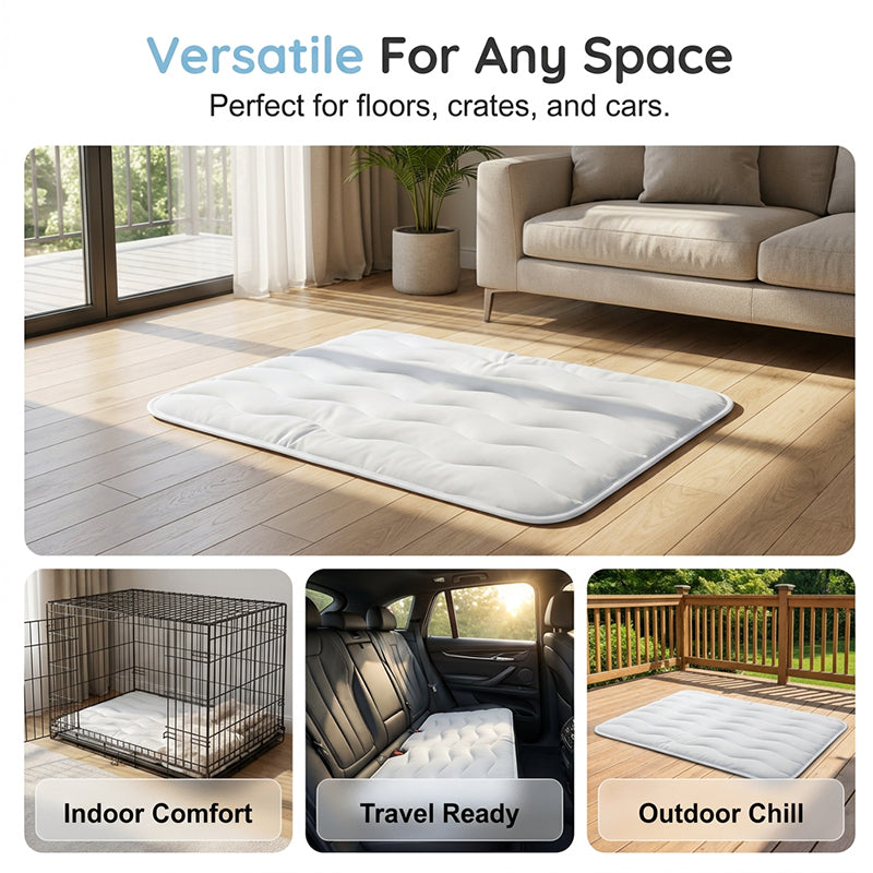 🥳2026 HOT SALE🥳💞50K+ SOLD!❄️🧊 50% OFF! Pet Cooling Mat – No water or electricity, instant relief. Cools up to 8°C, vet‑recommended. Machine washable & portable. Keep your pet cool! 🌿✨