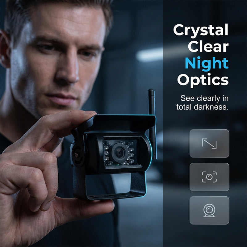 🥳2026 HOT SALE🥳💞50K+ SOLD!🚛📹 50% OFF! 7″ Wireless Backup Camera System – Stable 2.4G signal, 12V‑24V. Perfect for trucks & RVs. 🛡️✨