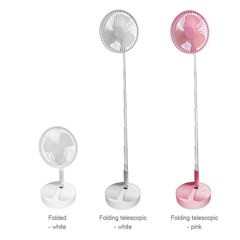🥳2026 HOT SALE🥳💞50K+ SOLD!🌀🔋 50% OFF! Telescopic Folding USB Fan – Adjustable height, 180° tilt, 4 speeds & quiet. 3600mAh battery, 24H runtime. Perfect for home or travel! 💨✨