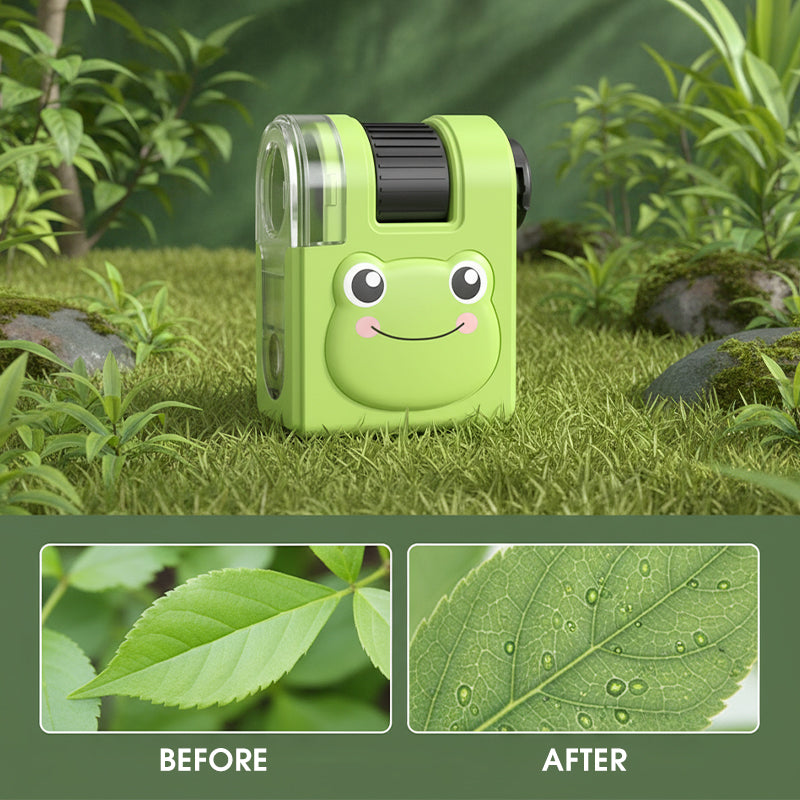 🥳2026 HOT SALE🥳💞50K+ SOLD!📱🔬 50% OFF! Selling Fast – Portable Kids Microscope – Pocket‑sized, UV light for fun checks, clips to phone. Adventure in your pocket! 🎒⚡
